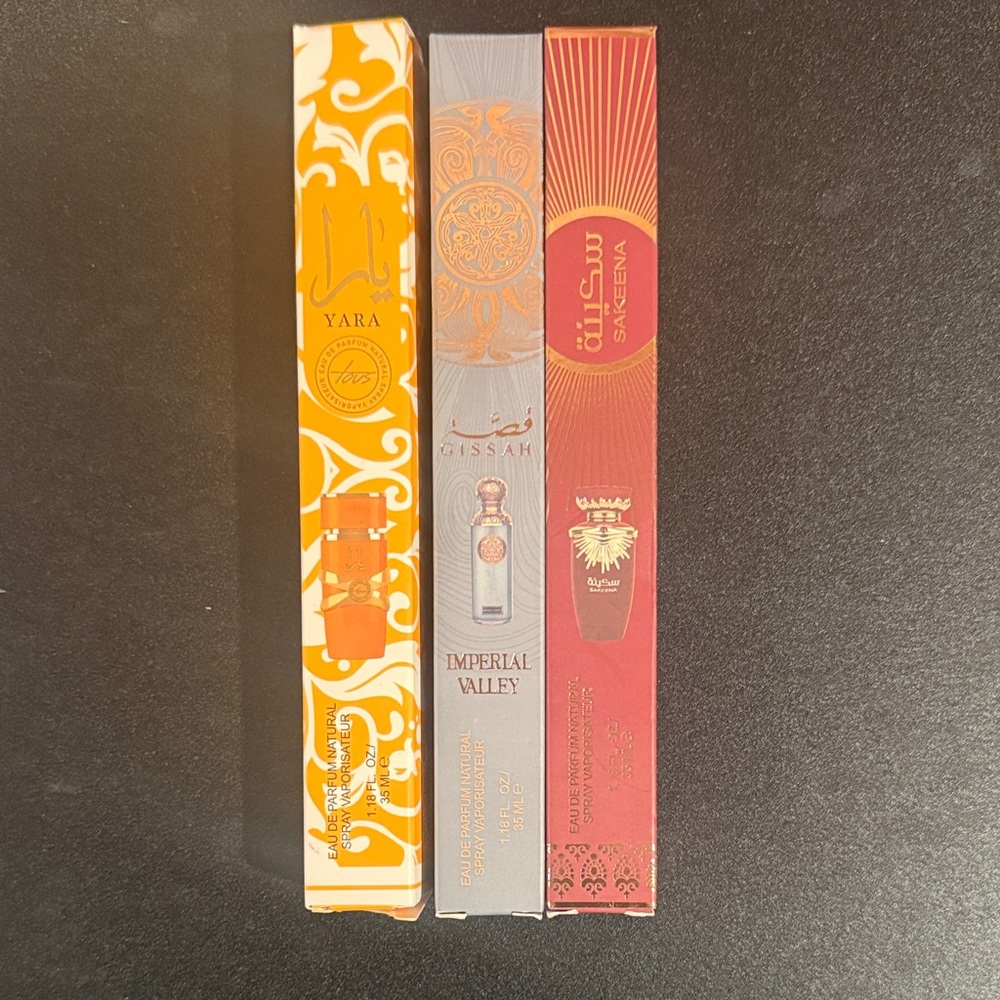 LATTAFA perfume lot, including Yara.